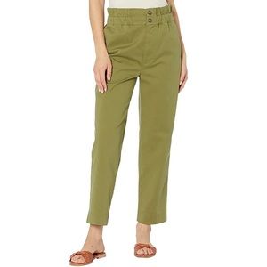 NWT! Madewell Double Button Tapered Pants Size 12 Green Vintage Moss